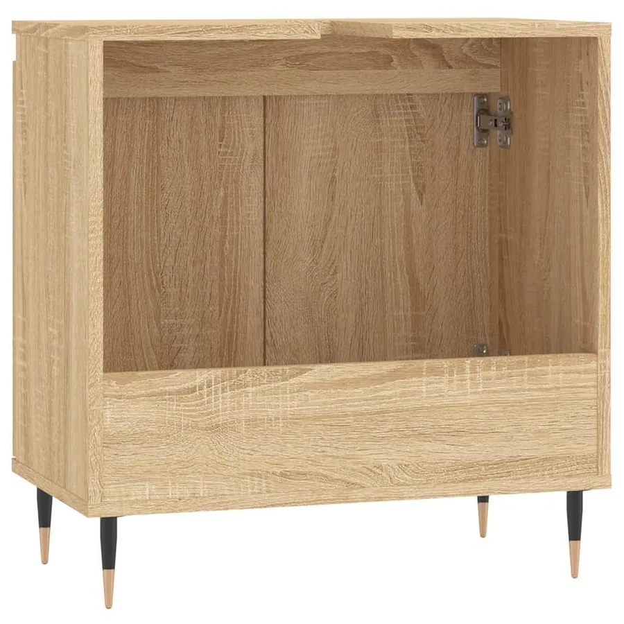 Armoire de bain chêne sonoma 58x33x60 cm bois d'ingénierie - 7