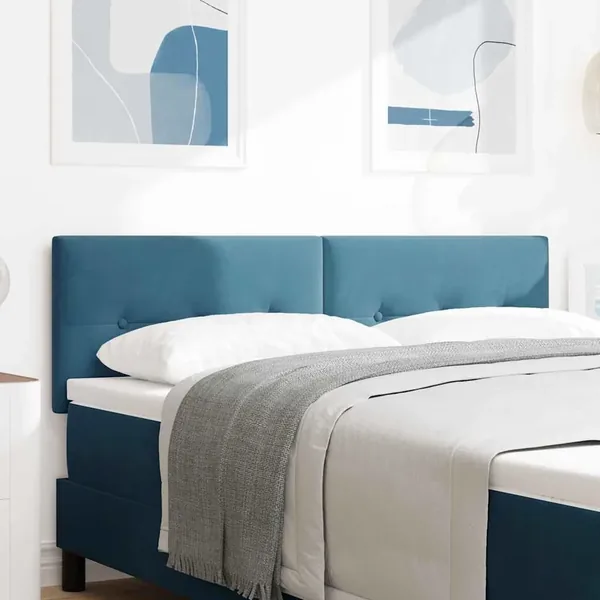 Tête de lit Bleu foncé 160 cm Velours