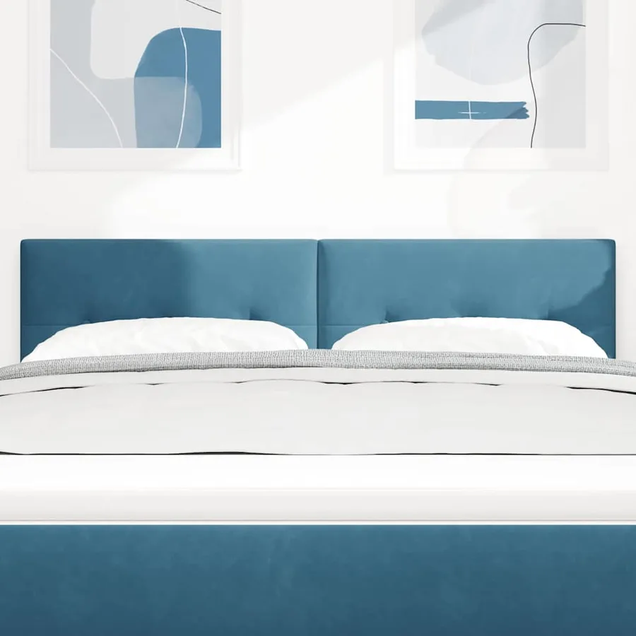 Tête de lit Bleu foncé 160 cm Velours - 3