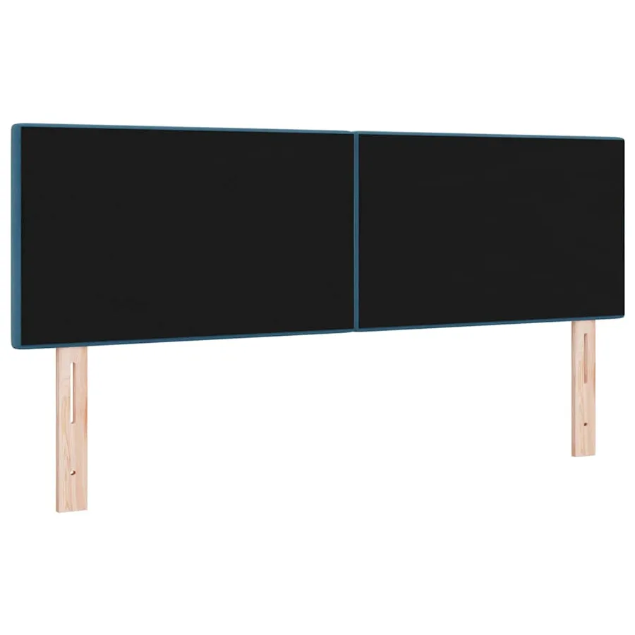 Tête de lit Bleu foncé 160 cm Velours - 4