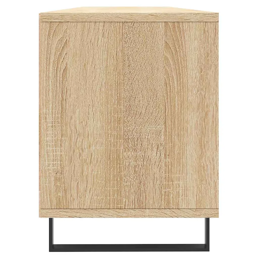 Meuble TV chêne sonoma 150x30x44,5 cm bois d'ingénierie - 7