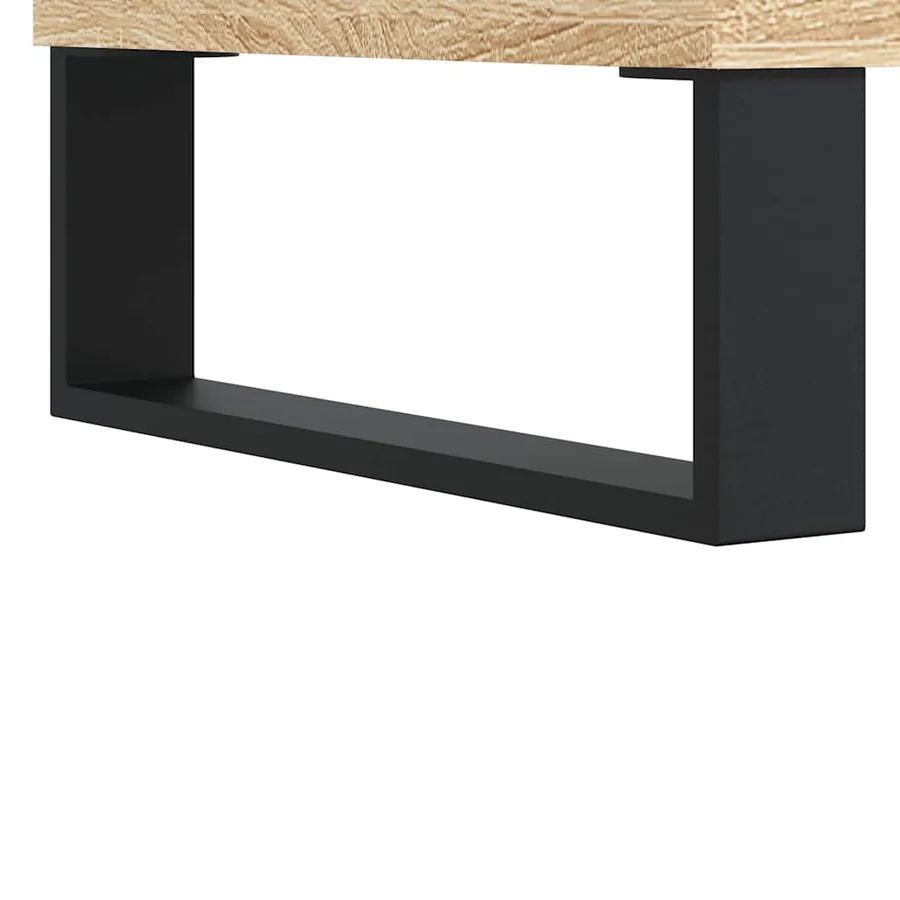 Meuble TV chêne sonoma 150x30x44,5 cm bois d'ingénierie - 9