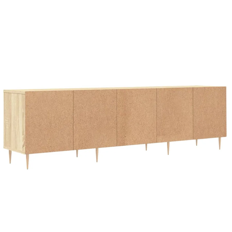 Meuble TV chêne sonoma 150x30x44,5 cm bois d'ingénierie - 8