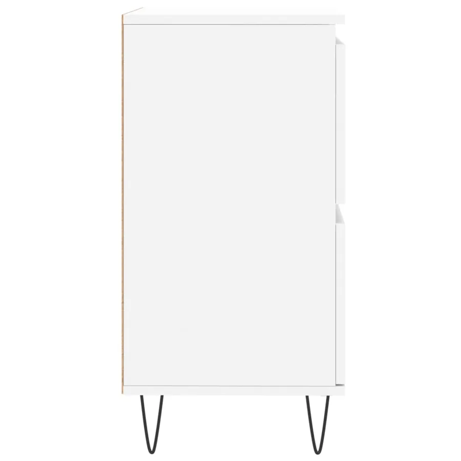 Buffet Blanc 60x35x70 cm Bois d'ingénierie - 7