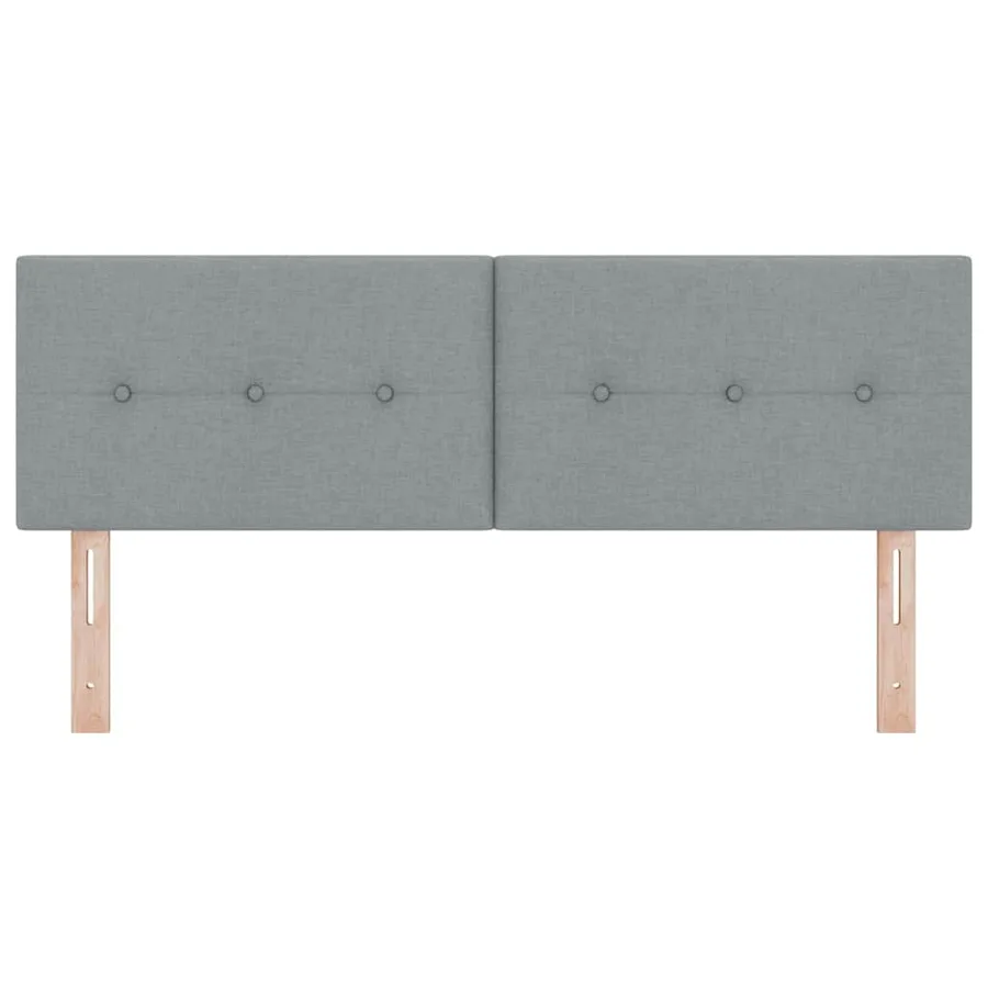 Tête de lit LED avec bandes LED Gris clair 144 cm tissu - 5