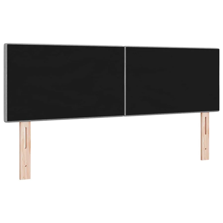 Tête de lit LED avec bandes LED Gris clair 144 cm tissu - 7