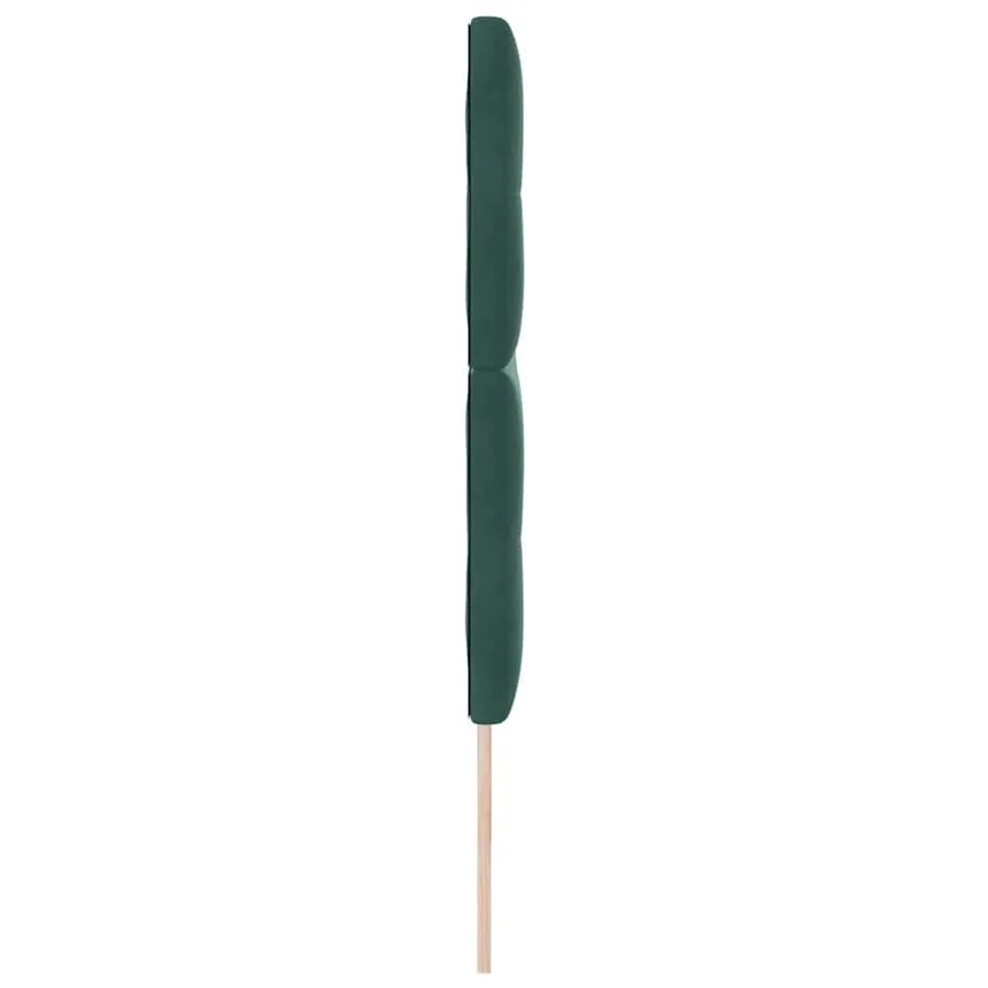 Tête de lit Vert foncé 200 cm Velours - 5