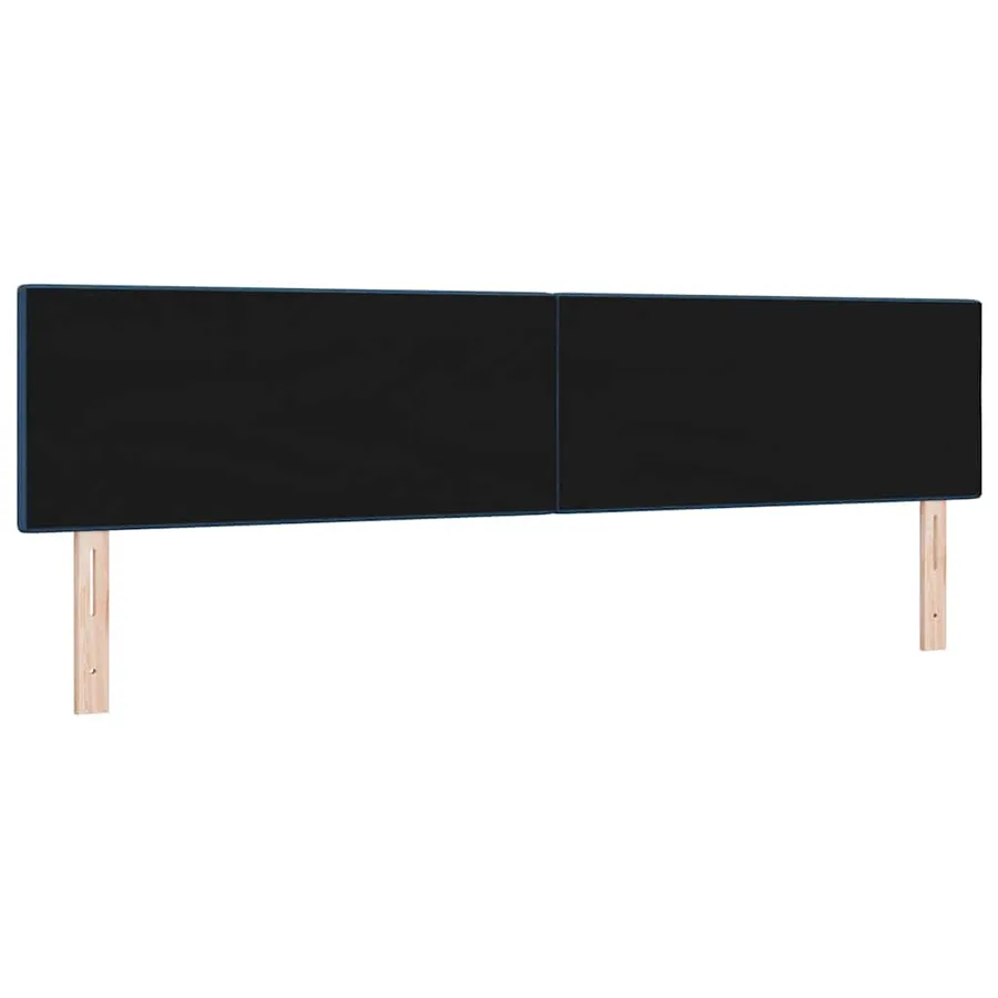Tête de lit réglable en hauteur Bleu 200 cm tissu - 4