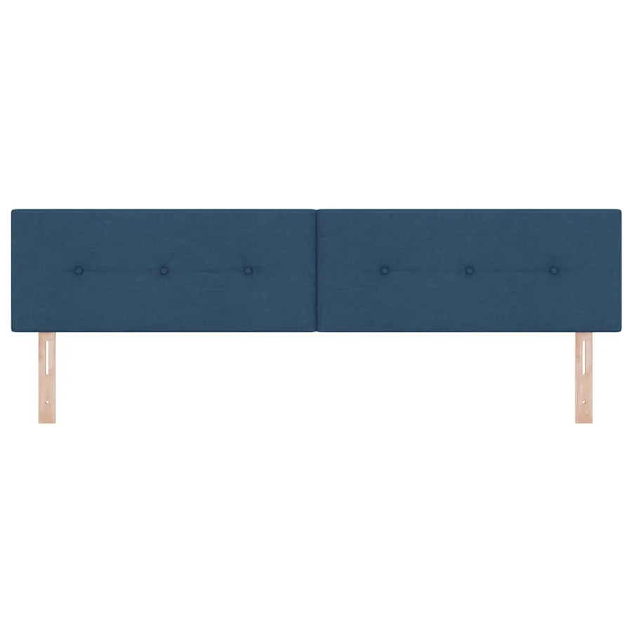 Tête de lit réglable en hauteur Bleu 200 cm tissu - 5