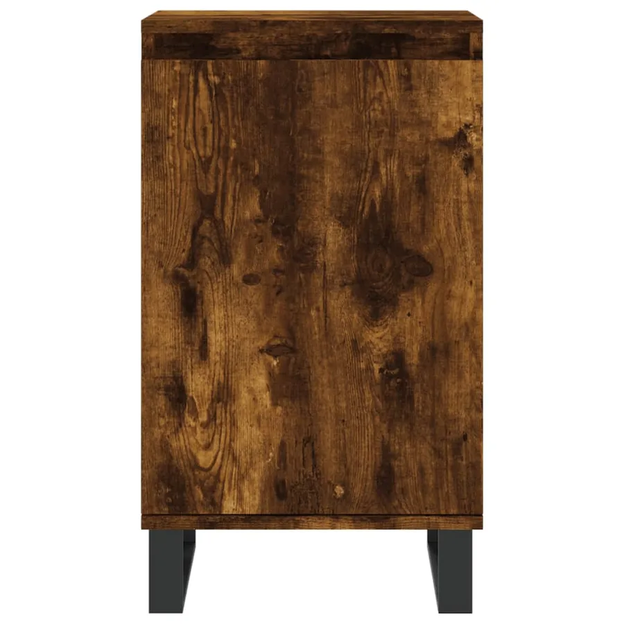Buffets 2 pcs chêne fumé 40x35x70 cm bois d'ingénierie - 6