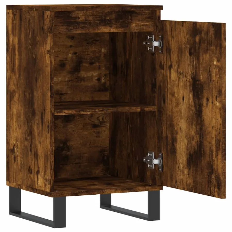 Buffets 2 pcs chêne fumé 40x35x70 cm bois d'ingénierie - 7