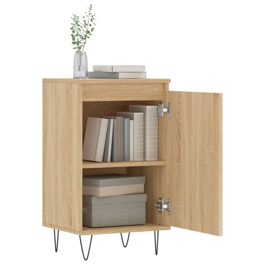 Buffet chêne sonoma 40x35x70 cm bois d'ingénierie - 9