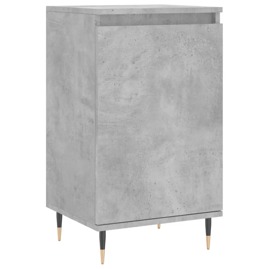 Buffets 2 pcs gris béton 40x35x70 cm bois d'ingénierie - 5