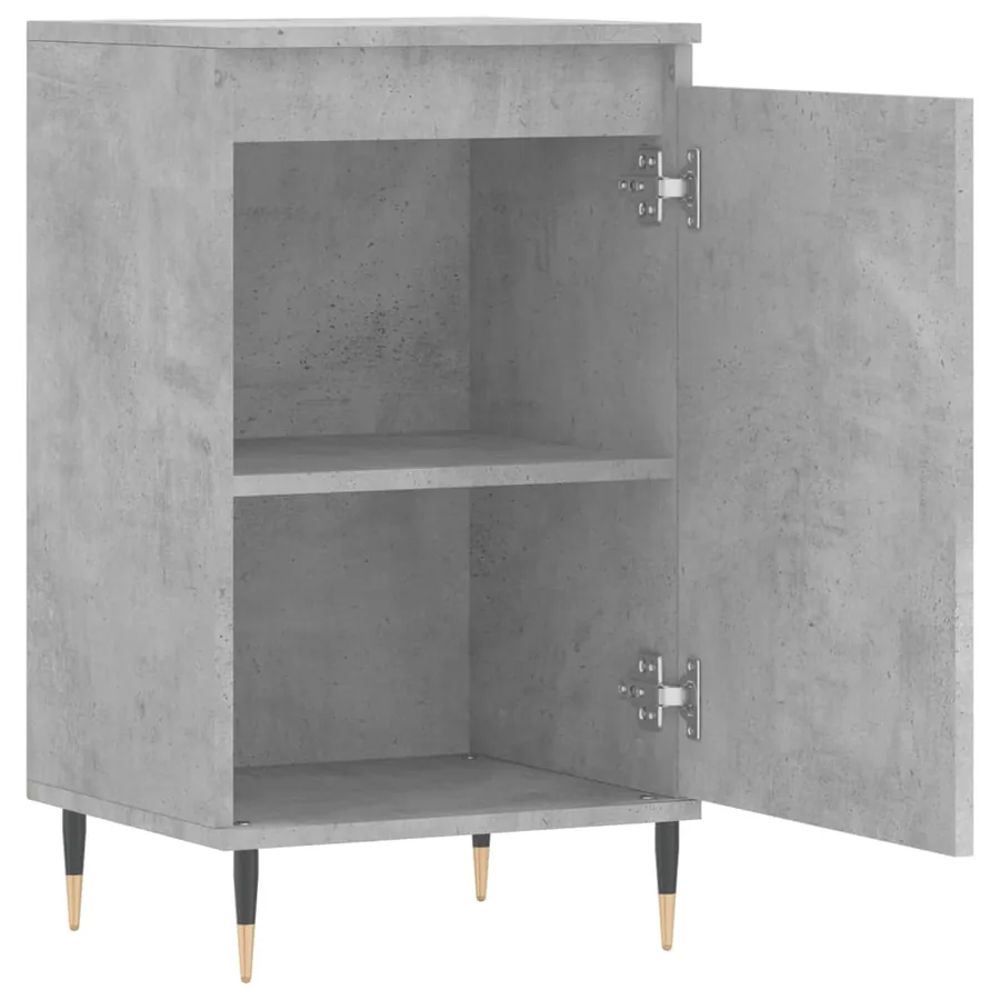 Buffets 2 pcs gris béton 40x35x70 cm bois d'ingénierie - 7