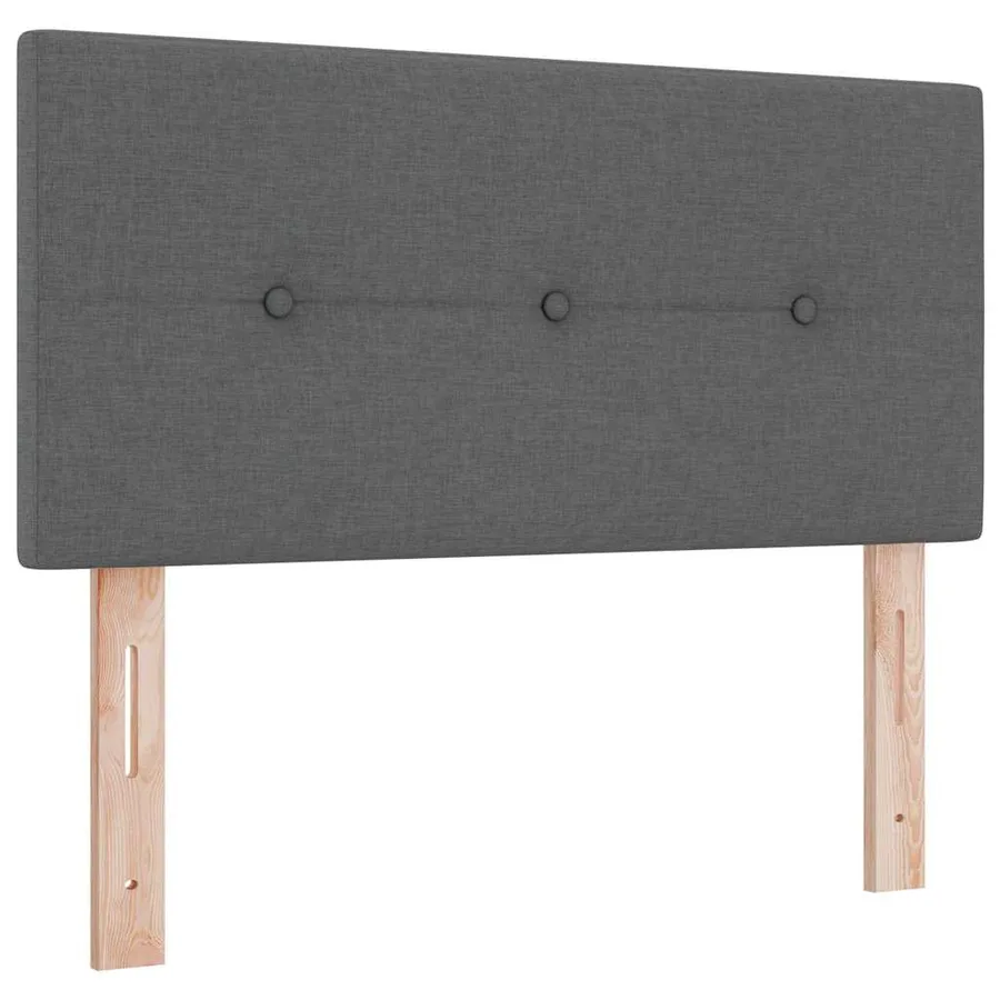 Tête de lit LED avec bandes LED Gris foncé 80 cm tissu - 2