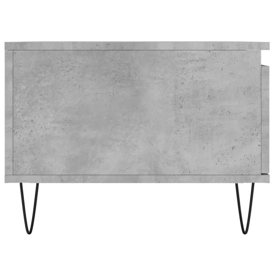 Table basse Gris béton 90x50x36,5 cm Bois d'ingénierie - 7