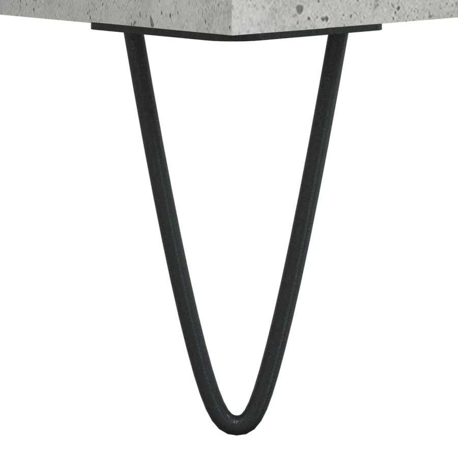 Table basse Gris béton 90x50x36,5 cm Bois d'ingénierie - 9
