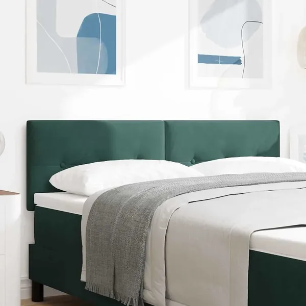 Tête de lit Vert foncé 144 cm Velours