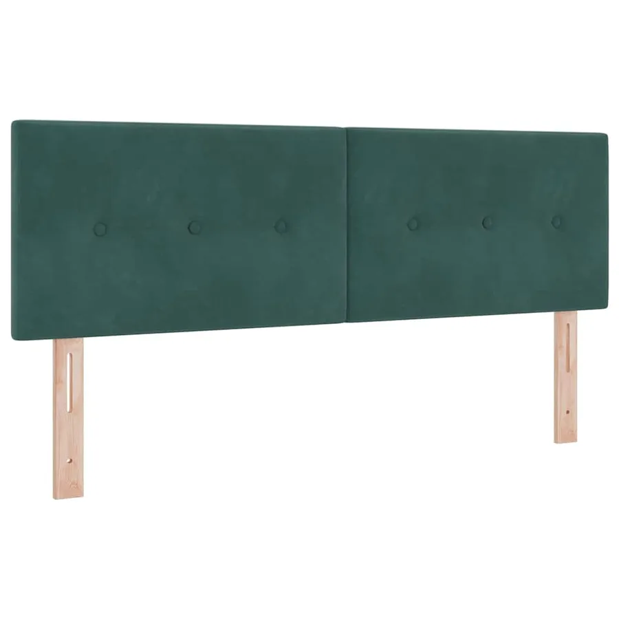 Tête de lit Vert foncé 144 cm Velours - 2