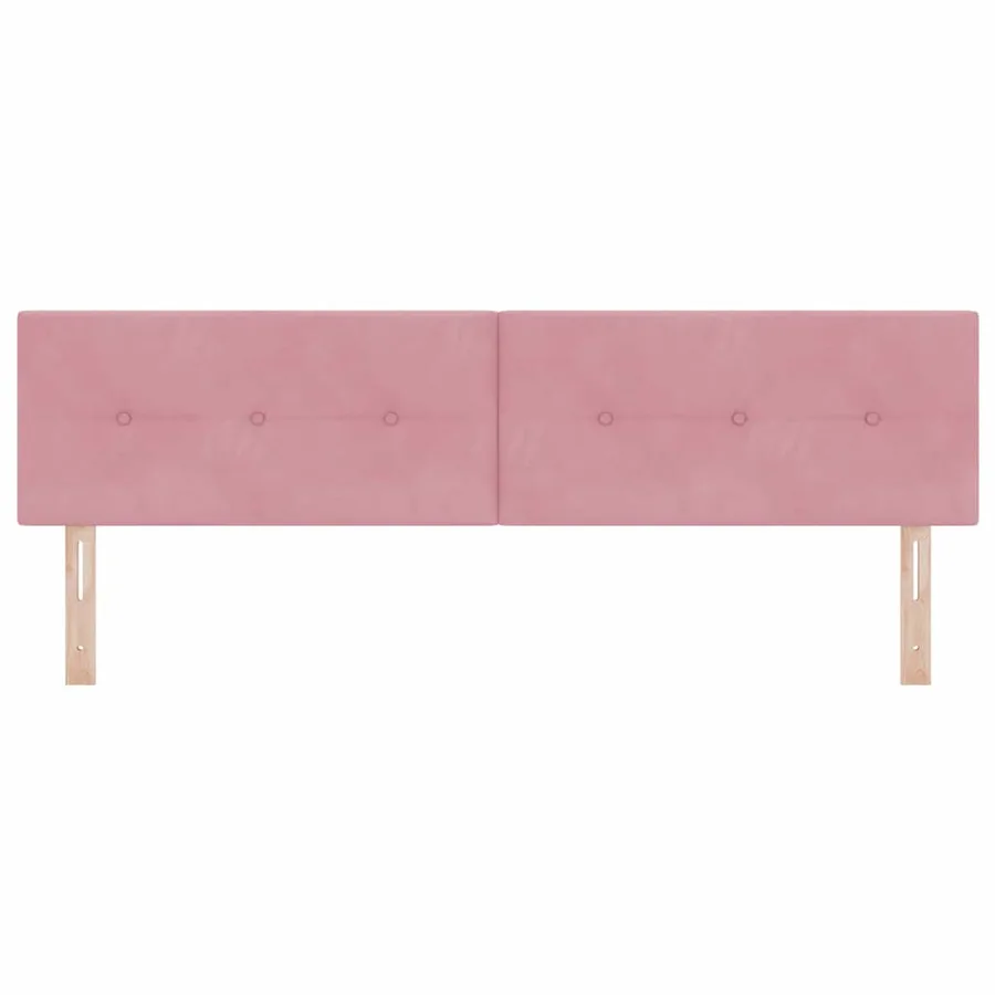 Tête de lit LED avec bandes LED Rose 180 cm Velours - 5