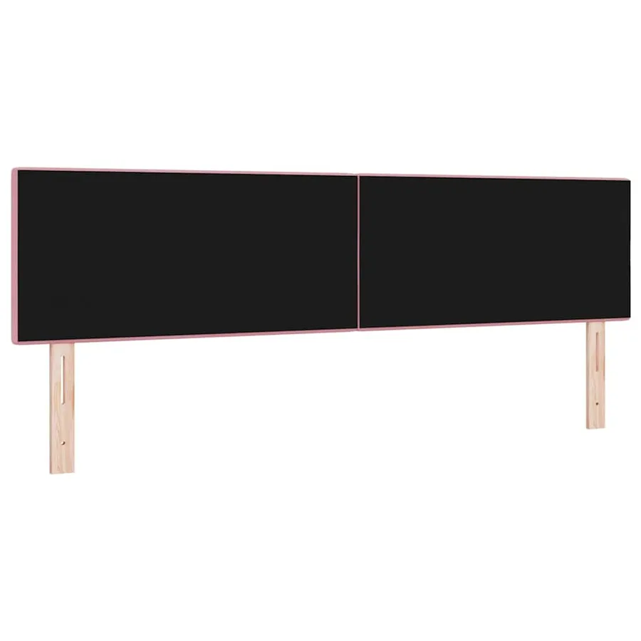 Tête de lit LED avec bandes LED Rose 180 cm Velours - 7