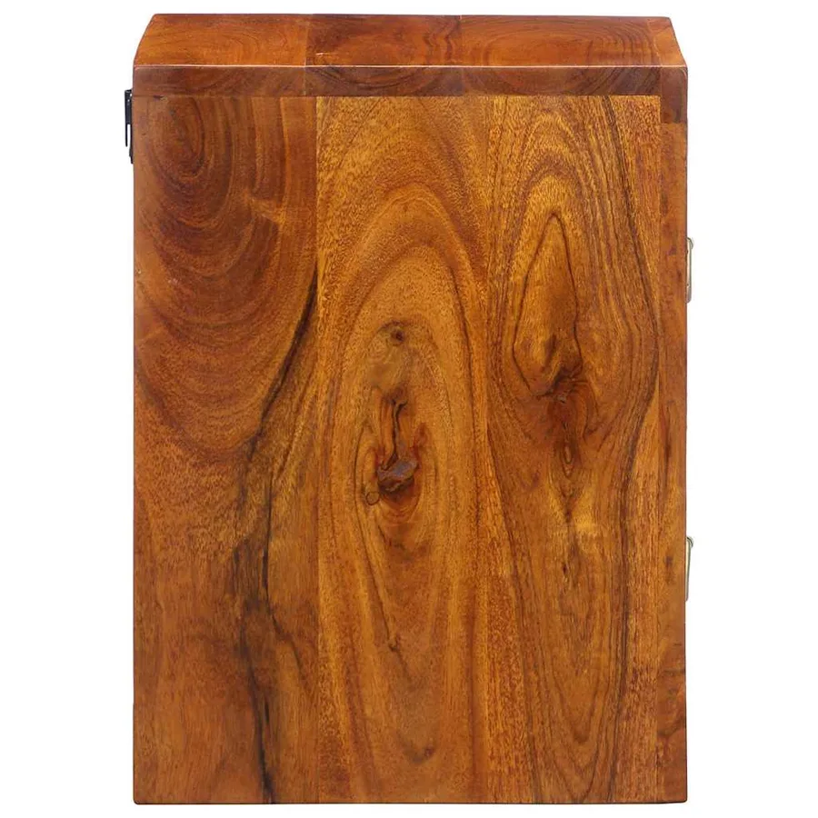 Cabinet de chevet Marron 35 x 30 x 40 cm Bois d'Acacia Massif - 6