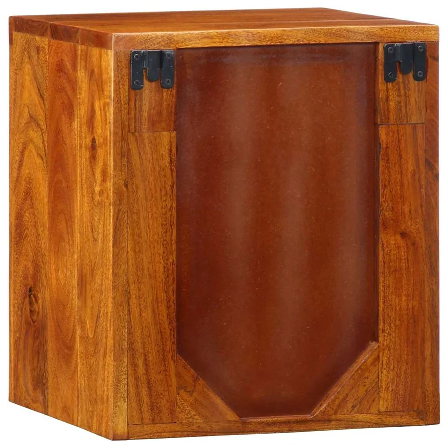 Cabinet de chevet Marron 35 x 30 x 40 cm Bois d'Acacia Massif - 7