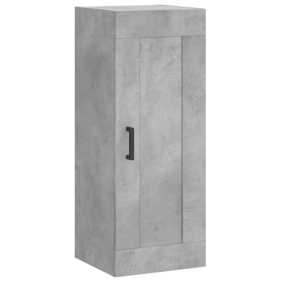 Armoire murale gris béton 34,5x34x90 cm bois d'ingénierie - 2