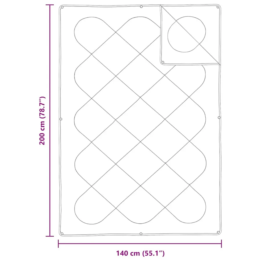 Duvet 2-en-1 Blanc 200 x 140 x 10 cm Polyester - 8