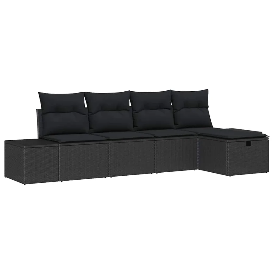 Ensemble de Canapés avec coussin 6 pcs polyrotin - 2