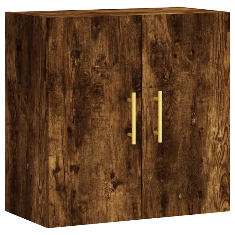 Armoire murale chêne fumé 60x31x60 cm bois d'ingénierie - 2