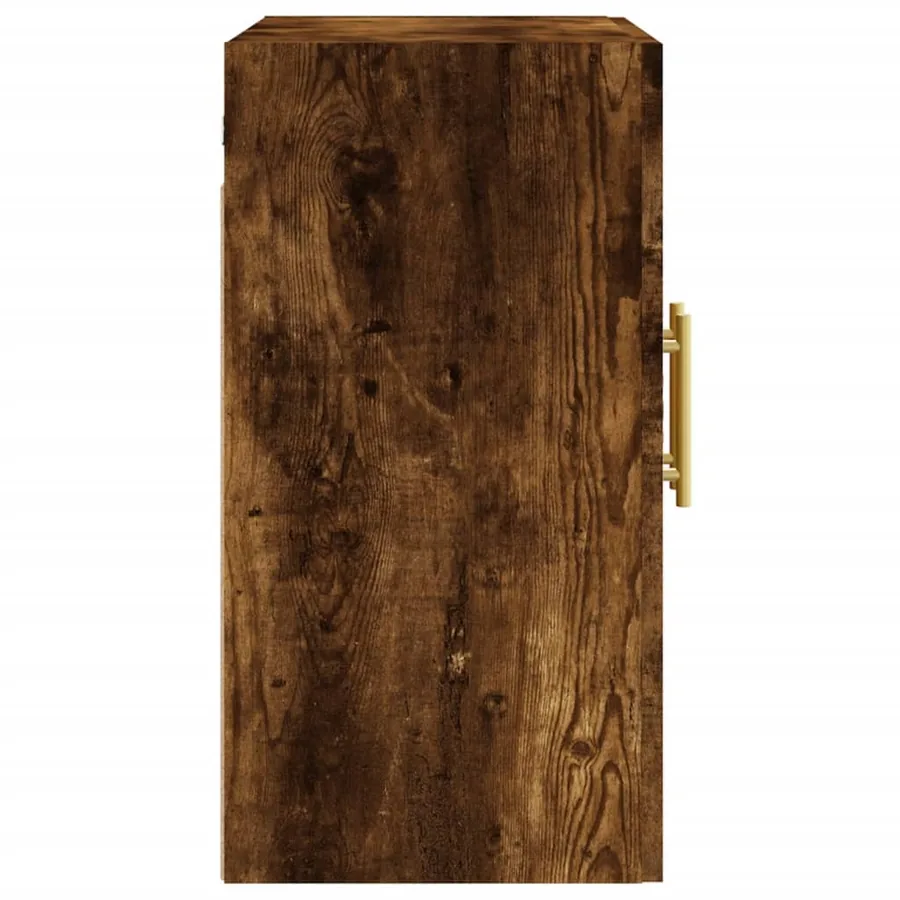 Armoire murale chêne fumé 60x31x60 cm bois d'ingénierie - 7