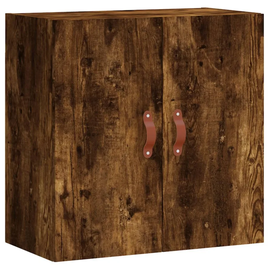Armoire murale chêne fumé 60x31x60 cm bois d'ingénierie - 2