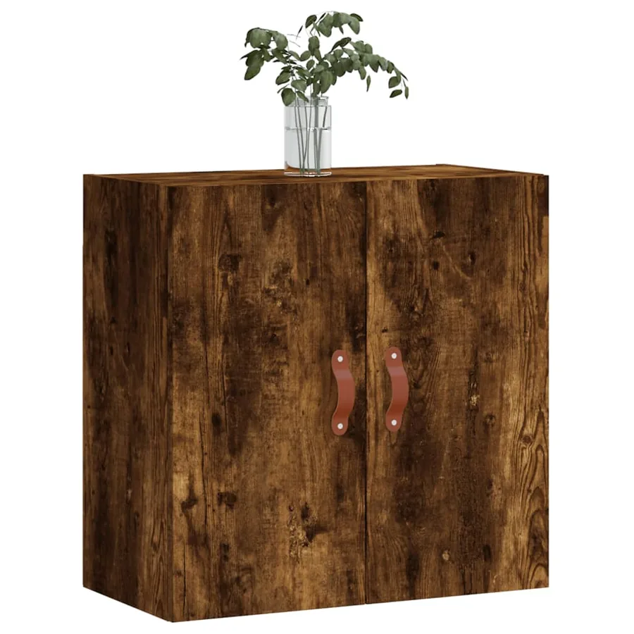 Armoire murale chêne fumé 60x31x60 cm bois d'ingénierie - 3