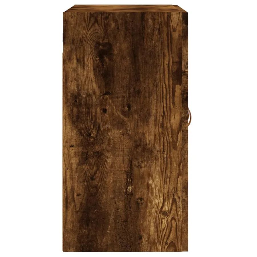 Armoire murale chêne fumé 60x31x60 cm bois d'ingénierie - 7