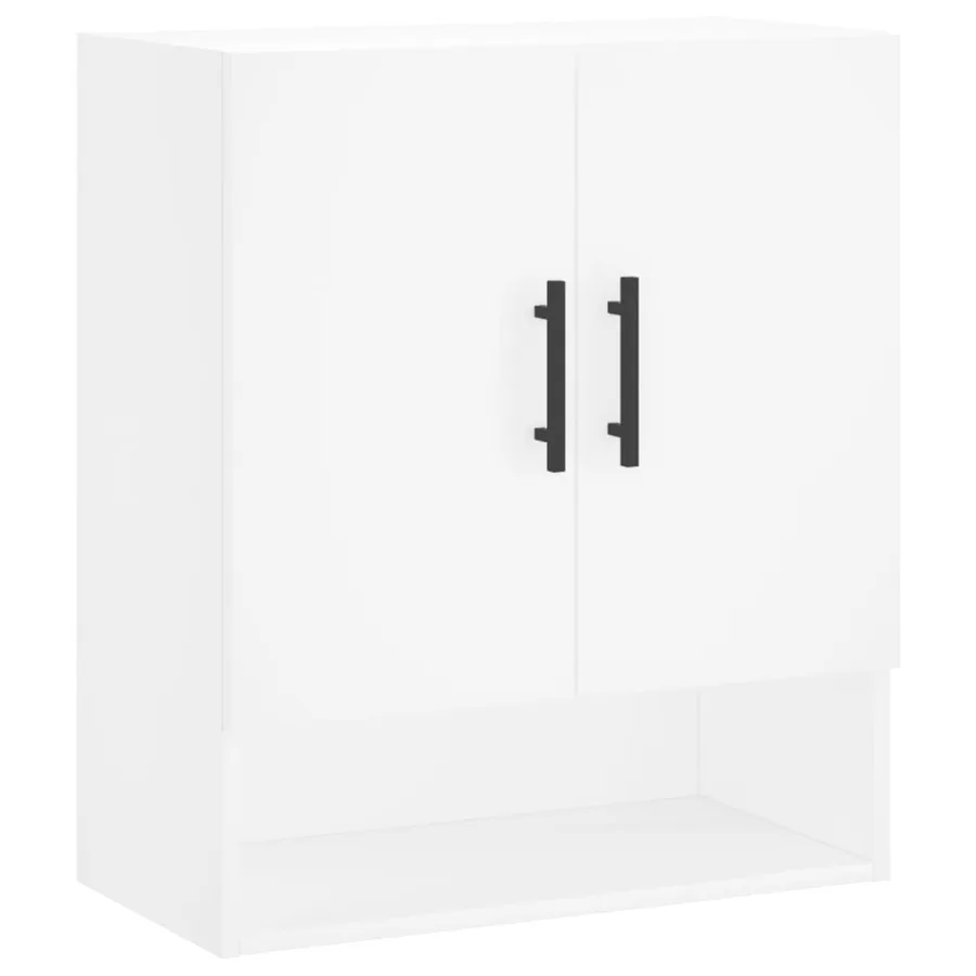 Armoire murale blanc 60x31x70 cm bois d'ingénierie - 2