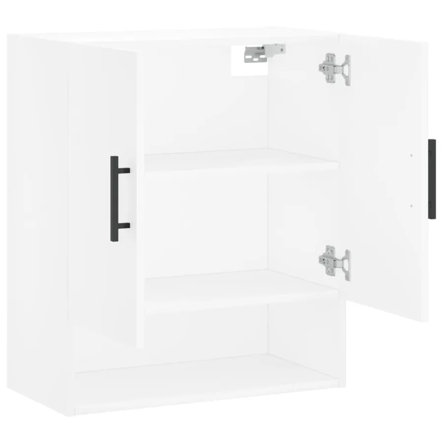 Armoire murale blanc 60x31x70 cm bois d'ingénierie - 6