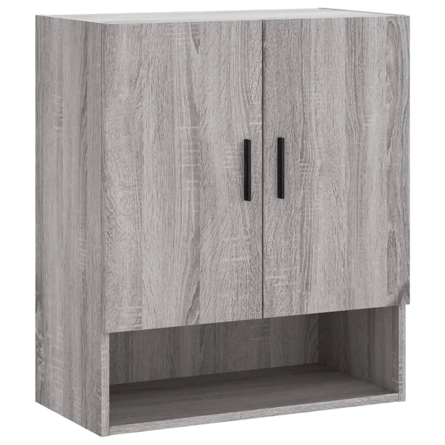Armoire murale sonoma gris 60x31x70 cm bois d'ingénierie - 2
