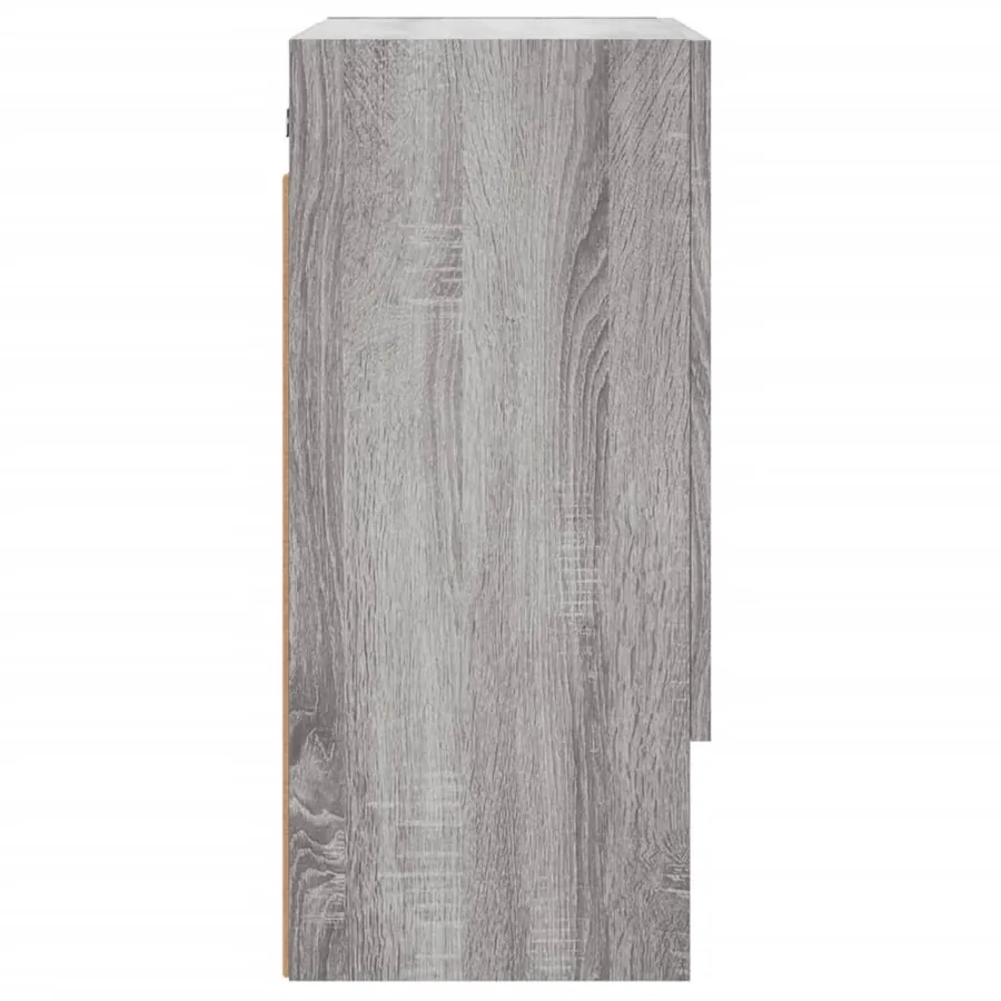 Armoire murale sonoma gris 60x31x70 cm bois d'ingénierie - 7