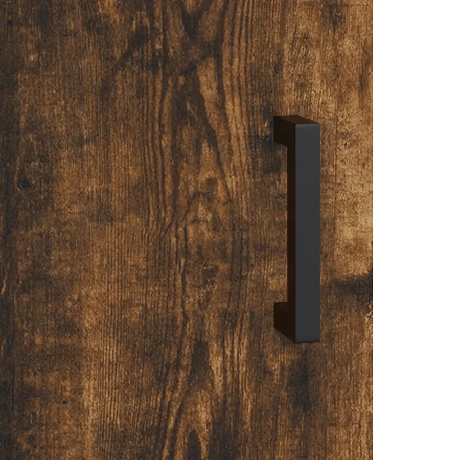 Armoire murale chêne fumé 60x31x70 cm bois d'ingénierie - 10