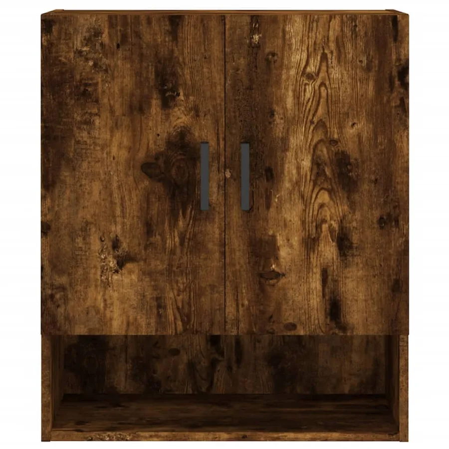 Armoire murale chêne fumé 60x31x70 cm bois d'ingénierie - 5