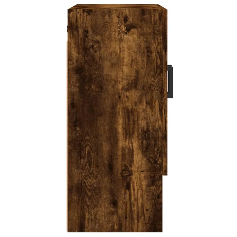 Armoire murale chêne fumé 60x31x70 cm bois d'ingénierie - 7