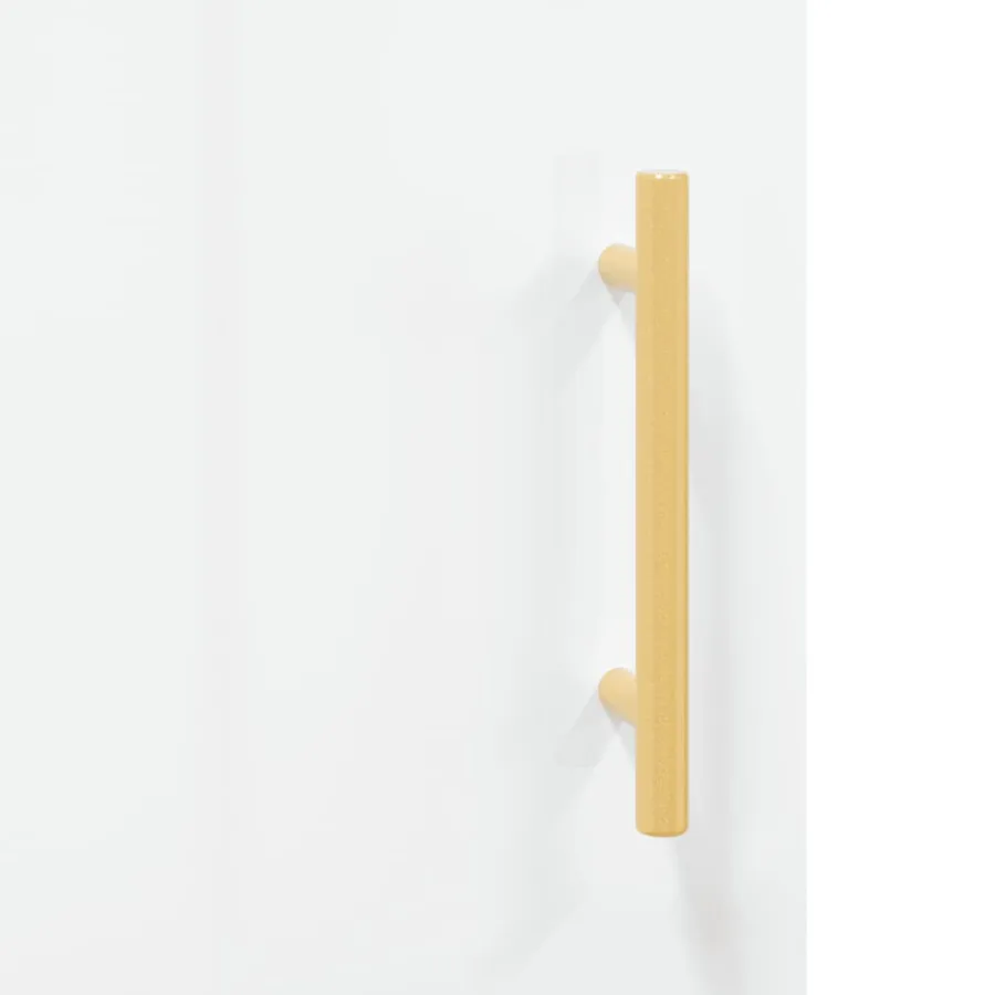 Buffet Blanc brillant 34,5x34x90 cm Bois d'ingénierie - 10