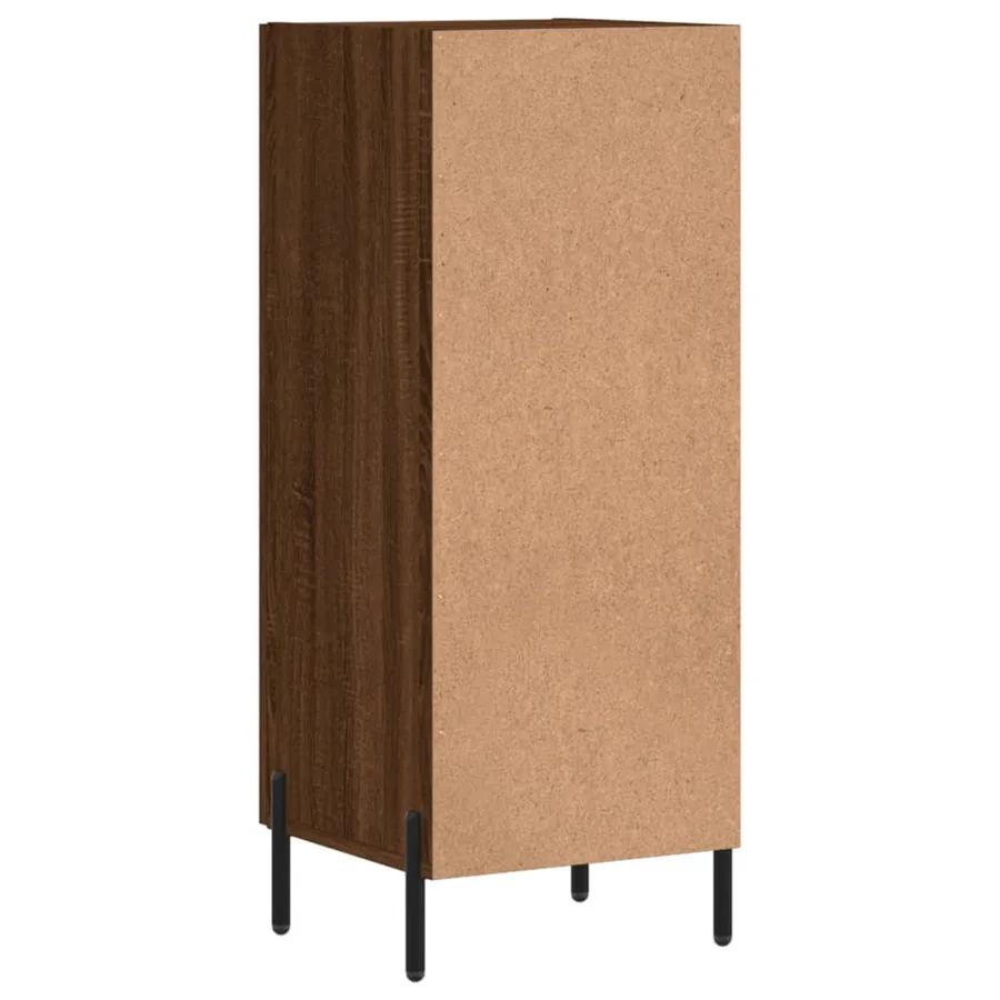 Buffet Chêne marron 34,5x34x90 cm Bois d'ingénierie - 8