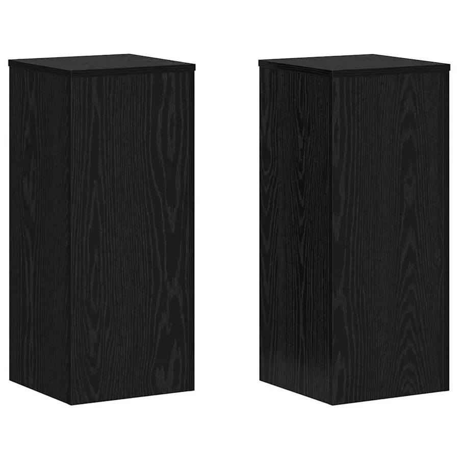 Support de Plante 2 pcs Chêne noir 30 x 30 x 70 cm - 2