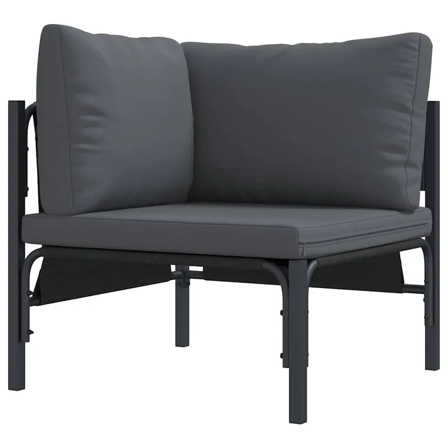 Mobilier de jardin Anthracite 80 x 80 x 71 cm Acier - 2