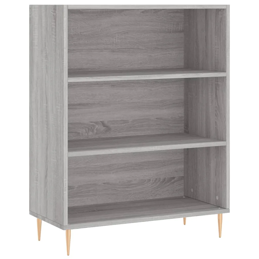 Bibliothèque sonoma gris 69,5x32,5x90 cm bois d'ingénierie - 2