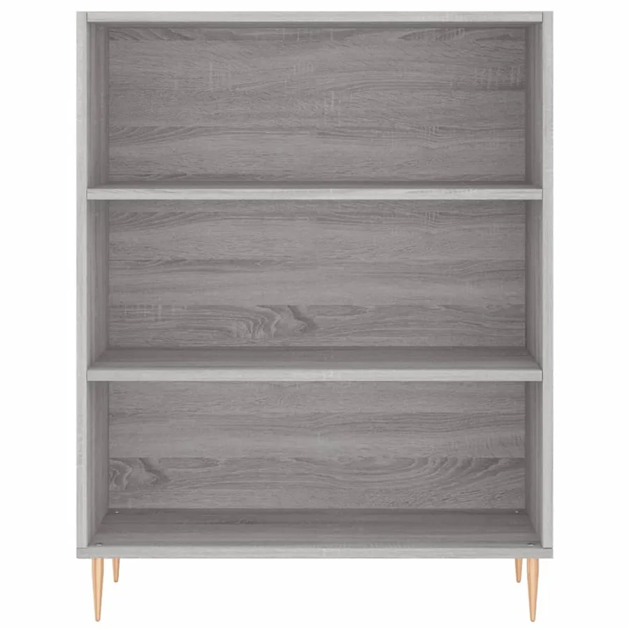 Bibliothèque sonoma gris 69,5x32,5x90 cm bois d'ingénierie - 4