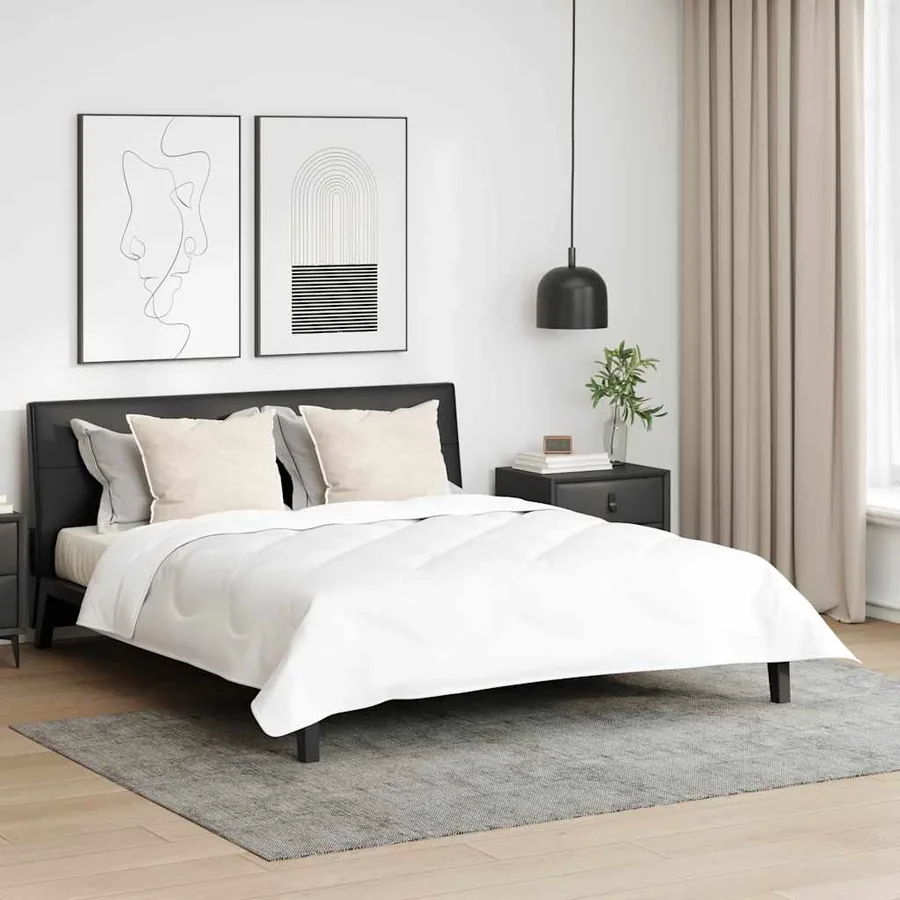 Oreiller avec oreiller 2 pcs Blanc 71 x 51 x 20 cm Polyester