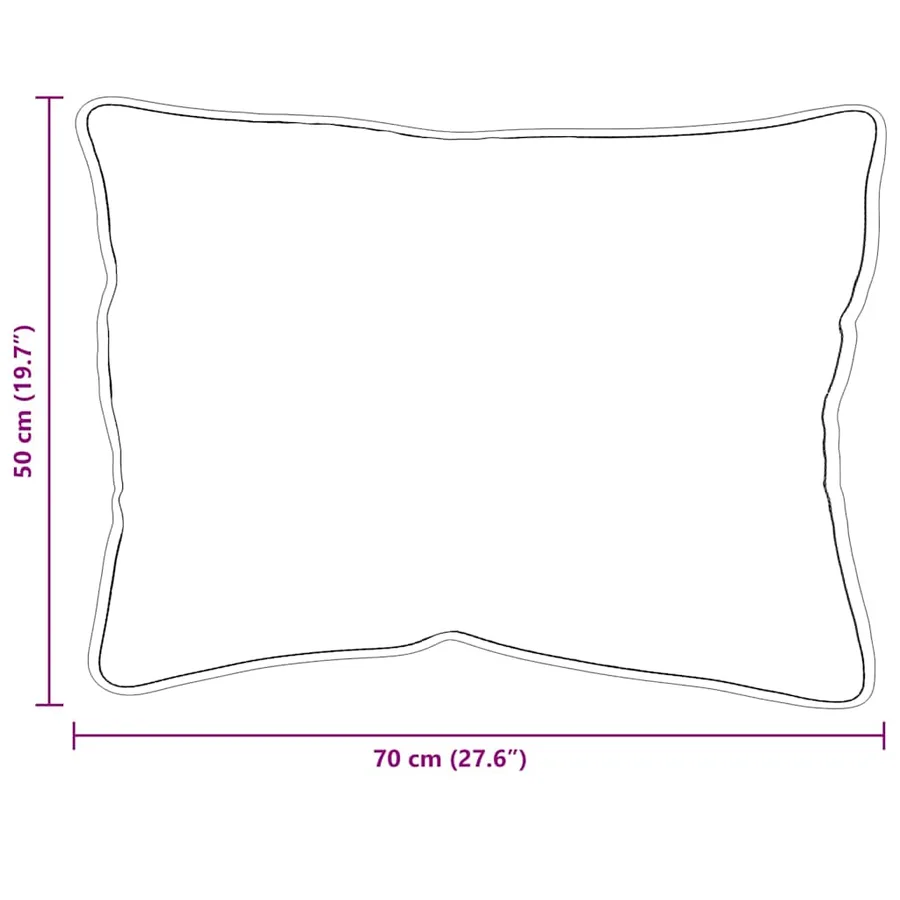 Oreiller avec oreiller 2 pcs Blanc 71 x 51 x 20 cm Polyester - 8